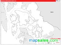 Wrangell-Petersburg County, AK Wall Map Zip Code