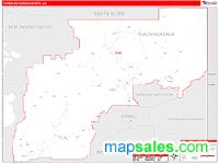 Yukon-Koyukuk County, AK Wall Map Zip Code