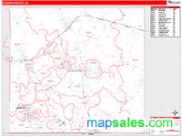 Cochise County, AZ Wall Map Zip Code