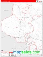 Coconino County, AZ Wall Map Zip Code