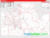 Pinal County, AZ Wall Map Zip Code
