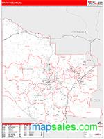 Yavapai County, AZ Wall Map Zip Code