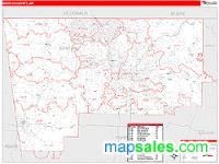 Benton County, AR Wall Map Zip Code