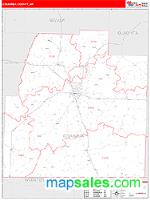 Columbia County, AR Wall Map Zip Code