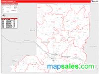 Conway County, AR Wall Map Zip Code