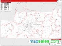 Craighead County, AR Wall Map Zip Code