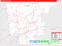 Crawford County, AR Wall Map