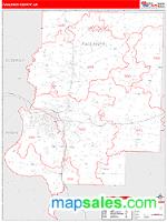 Faulkner County, AR Wall Map Zip Code