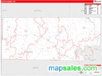 Fulton County, AR Wall Map Zip Code