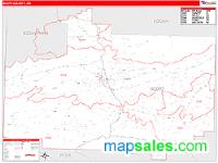 Scott County, AR Wall Map