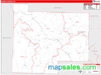 Searcy County, AR Wall Map Zip Code