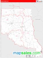 Sevier County, AR Wall Map