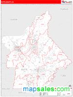 Butte County, CA Wall Map