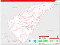 Calaveras County, CA Wall Map Zip Code