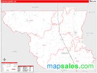 Colusa County, CA Wall Map Zip Code