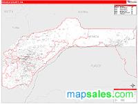 Nevada County, CA Wall Map Zip Code