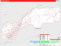 Placer County, CA Wall Map Zip Code