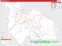 Plumas County, CA Wall Map