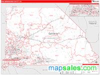 San Bernardino County, CA Wall Map