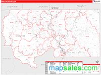 Siskiyou County, CA Wall Map