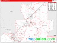 Solano County, CA Wall Map Zip Code