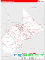 Stanislaus County, CA Wall Map