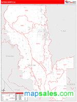 Sutter County, CA Wall Map Zip Code