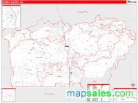 Tehama County, CA Wall Map Zip Code