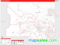 Boulder County, CO Wall Map Zip Code