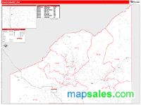 Delta County, CO Wall Map Zip Code