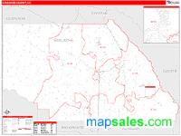 Saguache County, CO Wall Map Zip Code