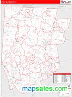 Litchfield County, CT Wall Map Zip Code