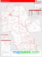 Middlesex County, CT Wall Map Zip Code