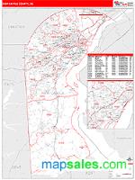 New Castle County, DE Wall Map Zip Code