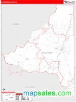 Bradford County, FL Wall Map Zip Code
