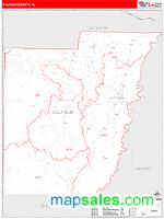 Calhoun County, FL Wall Map Zip Code