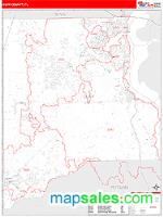 Clay County, FL Wall Map Zip Code