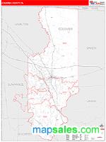 Columbia County, FL Wall Map Zip Code