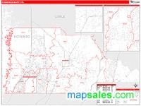 Hernando County, FL Wall Map Zip Code
