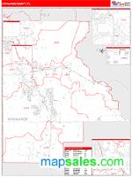 Highlands County, FL Wall Map Zip Code