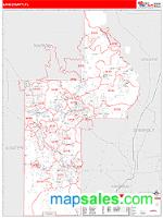 Lake County, FL Wall Map Zip Code