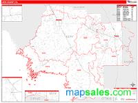 Levy County, FL Wall Map Zip Code