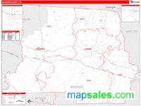 Madison County, FL Wall Map Zip Code