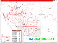 Manatee County, FL Wall Map Zip Code