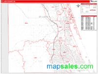 St. Lucie County, FL Wall Map