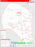 Suwannee County, FL Wall Map Zip Code