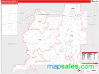 Washington County, FL Wall Map Zip Code