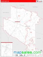 Appling County, GA Wall Map Zip Code