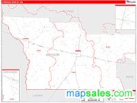 Atkinson County, GA Wall Map Zip Code