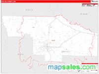 Ben Hill County, GA Wall Map Zip Code